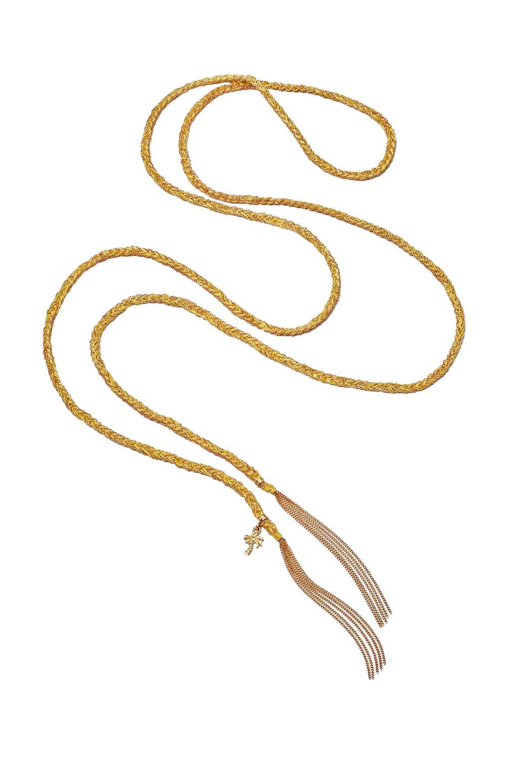 Lucky Travel Charm Necklace-YELLOW GOLD-JEWELRYFINE JEWELNECKLACE O-CAROLINA BUCCI