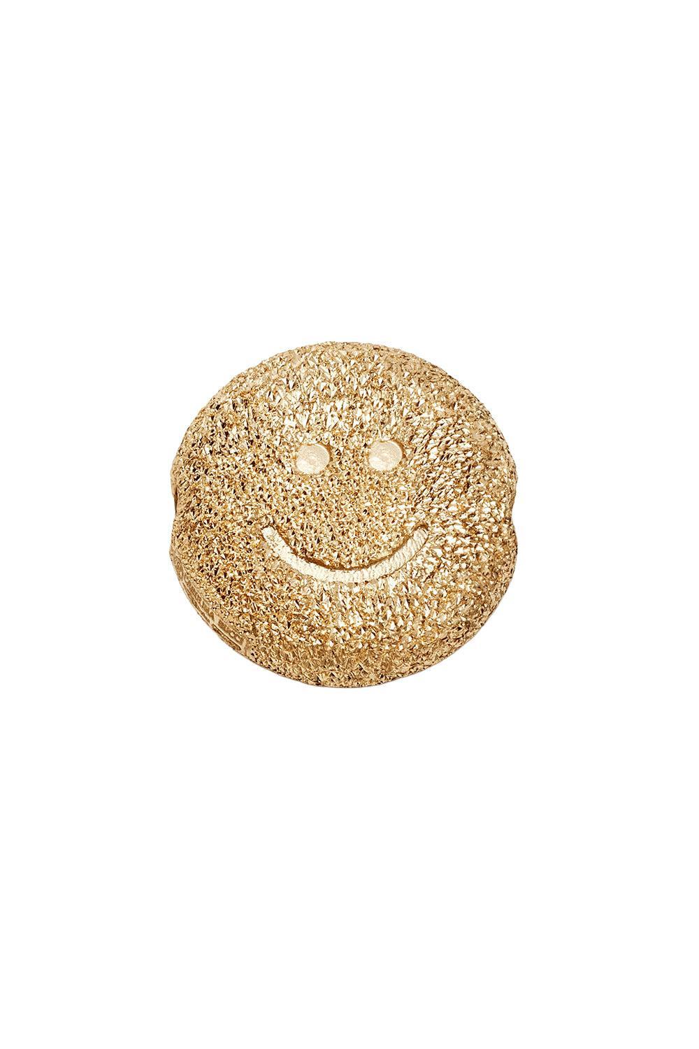 Forte Got Lucky Florentine Finish Sorriso Bead-YELLOW GOLD-JEWELRYFINE JEWELBEAD-CAROLINA BUCCI