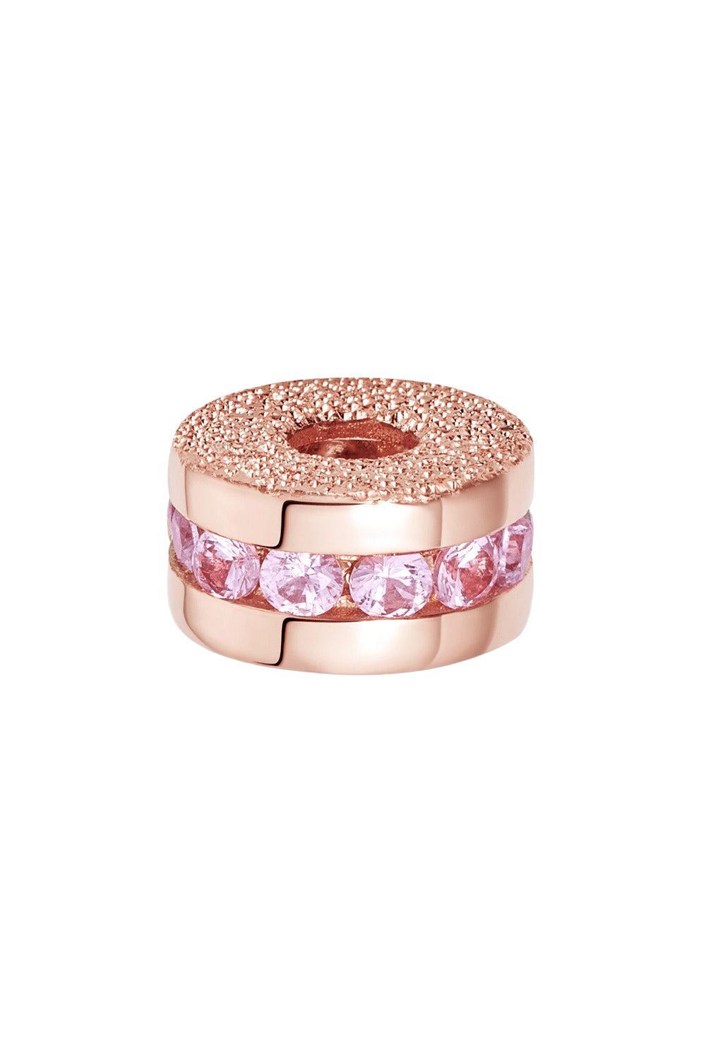 Precious Pink Sapphire Forte Bead-ROSE GOLD-JEWELRYFINE JEWELBEAD-CAROLINA BUCCI