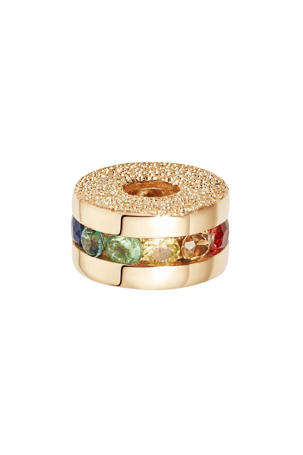 Precious Rainbow Sapphire Forte Bead-YELLOW GOLD-JEWELRYFINE JEWELBEAD-CAROLINA BUCCI