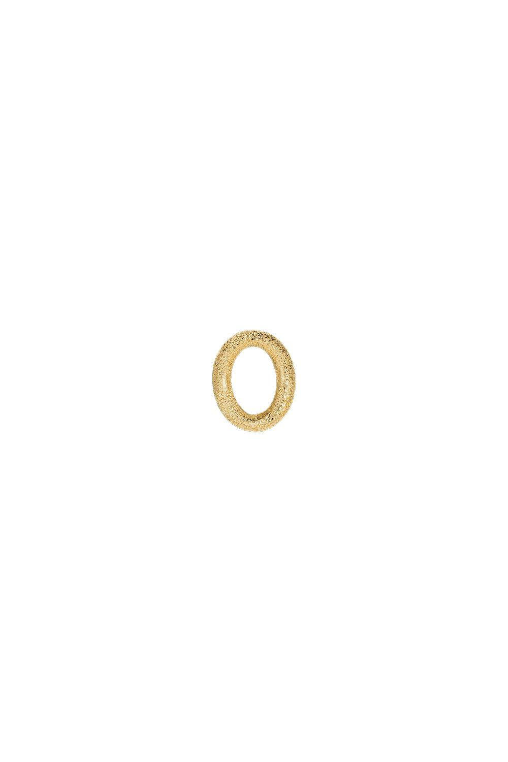 Florentine Finish One Oval Link-YELLOW GOLD-JEWELRYFINE JEWELPENDANT-CAROLINA BUCCI
