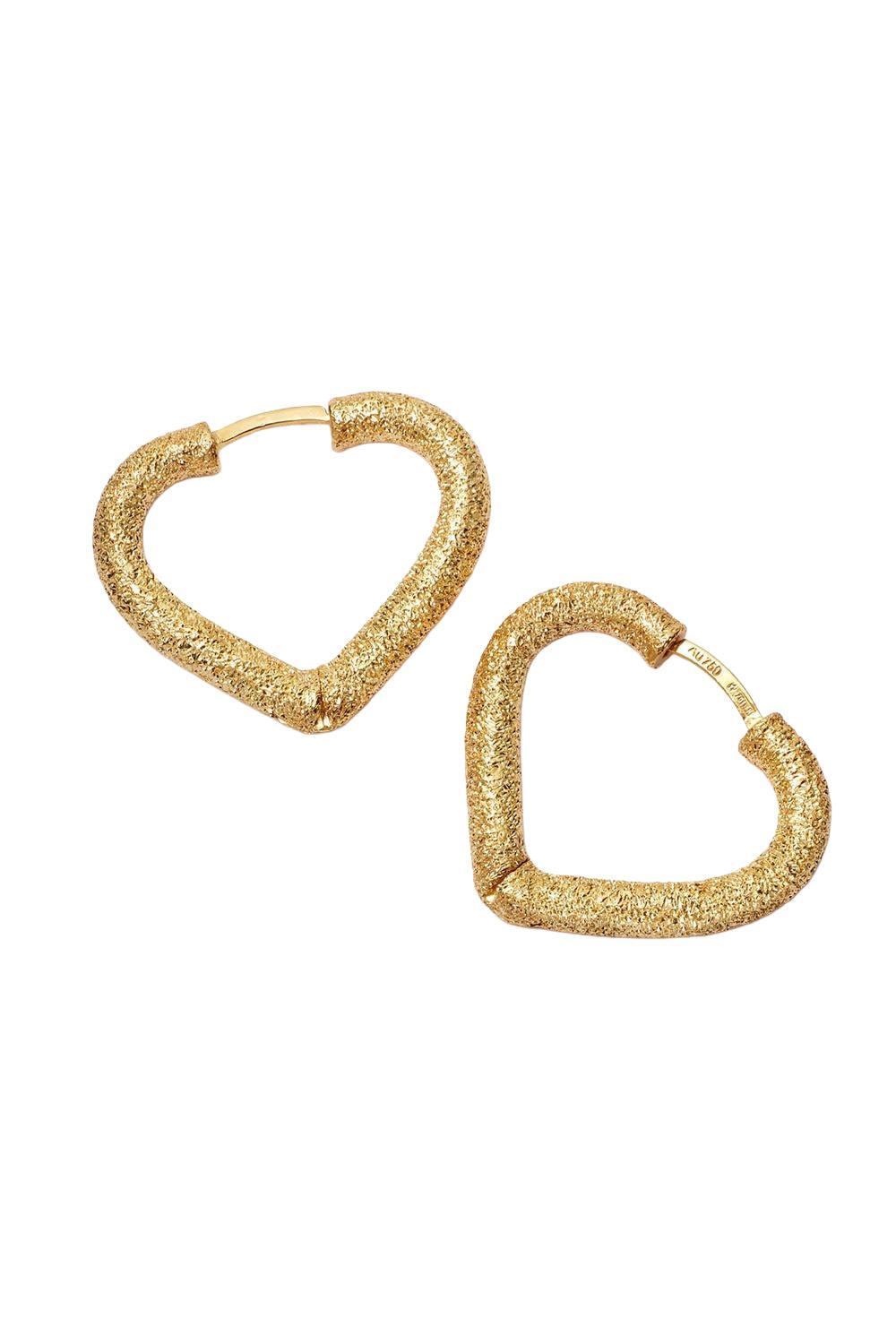 Cuore Huggie Earrings-ROSE GOLD-JEWELRYFINE JEWELEARRING-CAROLINA BUCCI