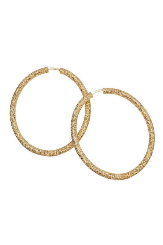 Florentine Finish Extra Large Oval Hoop Earrings-WHITE GOLD-JEWELRYFINE JEWELEARRING-CAROLINA BUCCI