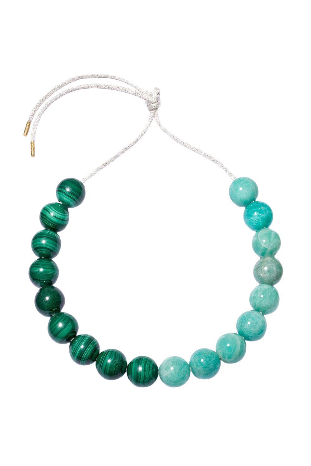 Green Bowery Downtown Necklace-YELLOW GOLD-JEWELRYFINE JEWELNECKLACE O-CAROLINA BUCCI
