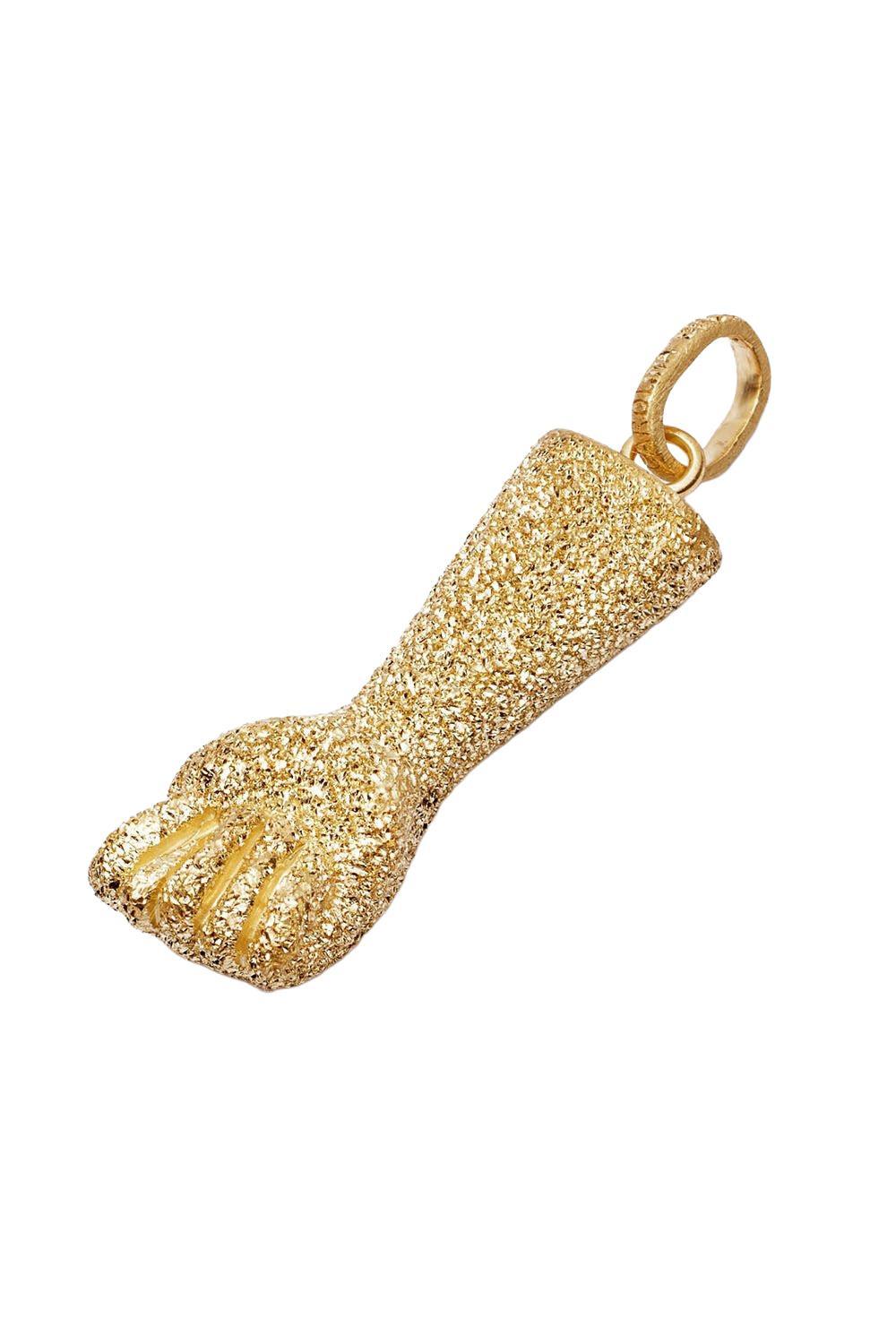Florentine Finish Figa Pendant-YELLOW GOLD-JEWELRYFINE JEWELPENDANT-CAROLINA BUCCI