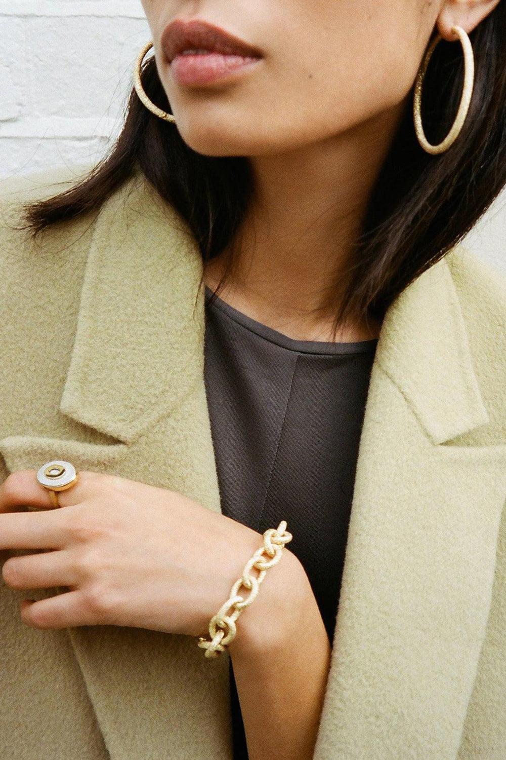 Florentine Finish Extra Large Oval Hoop Earrings-WHITE GOLD-JEWELRYFINE JEWELEARRING-CAROLINA BUCCI