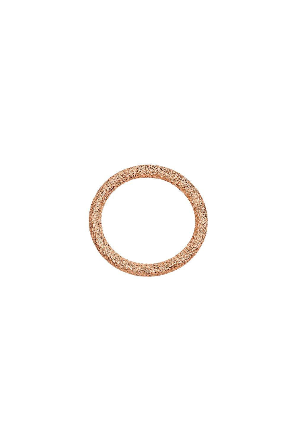 Florentine Finish Small Round Link-ROSE GOLD-JEWELRYFINE JEWELPENDANT-CAROLINA BUCCI
