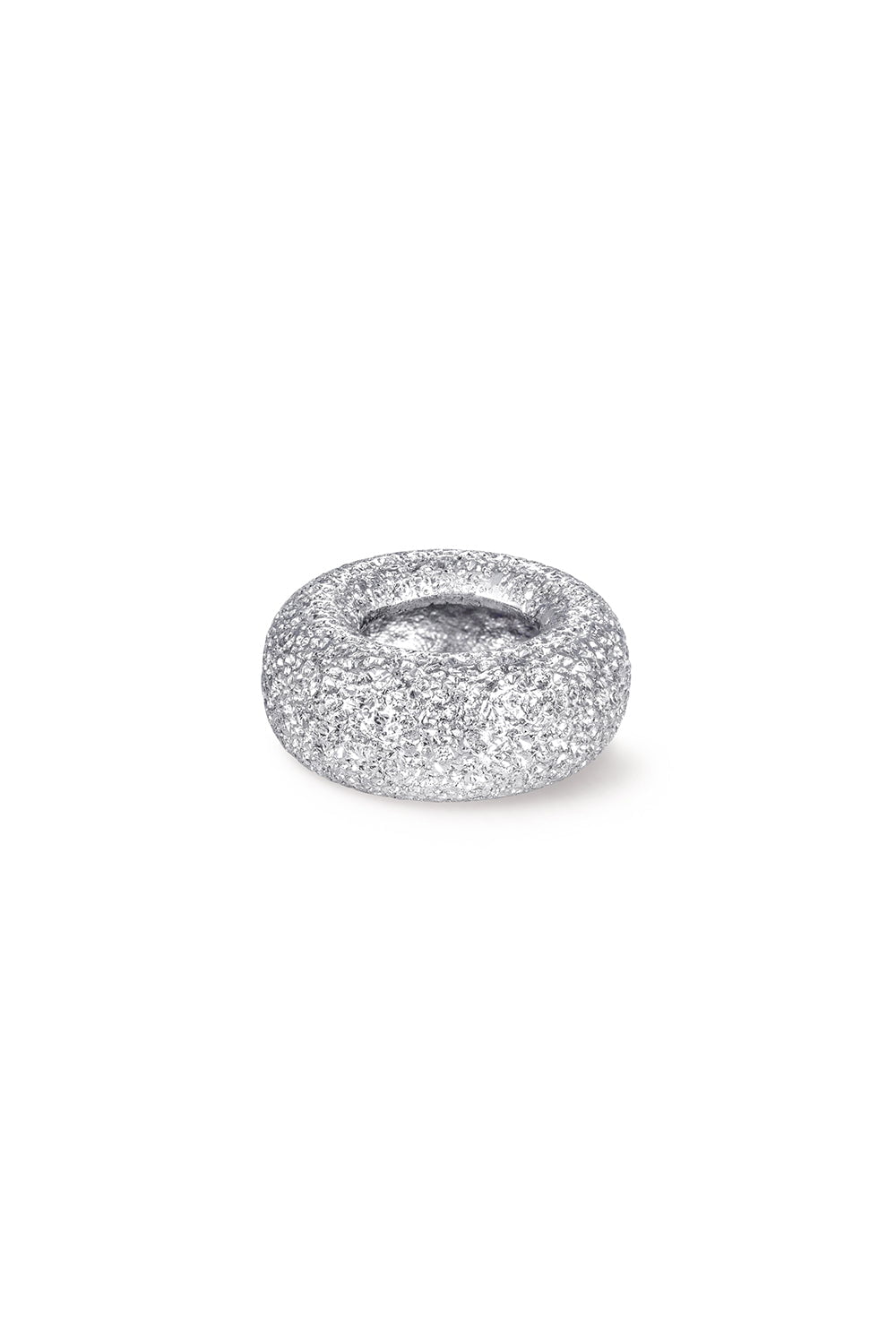 CAROLINA BUCCI-Florentine Finish Bead-WHITE GOLD