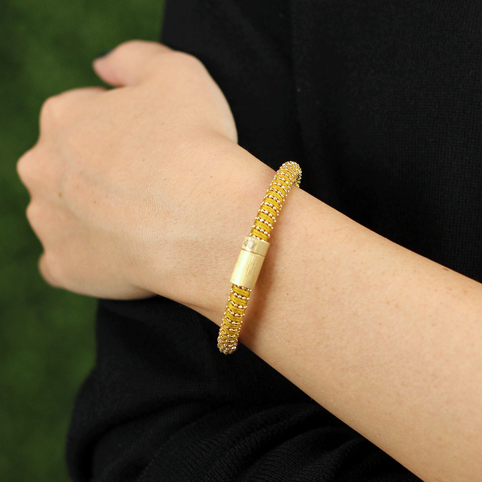 CAROLINA BUCCI-Caramel Twister Band Bracelet-CARAMEL