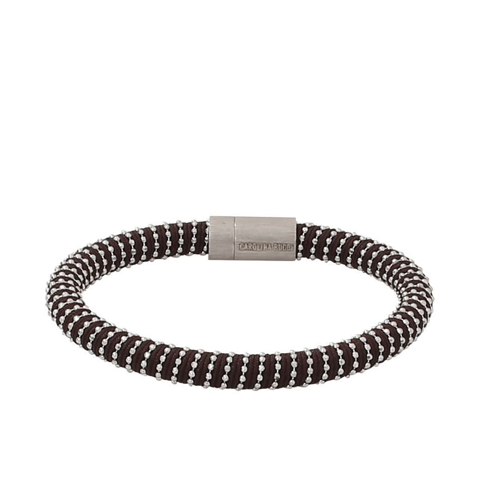 CAROLINA BUCCI-Chocolate Twister Band Bracelet-CHOCOLAT