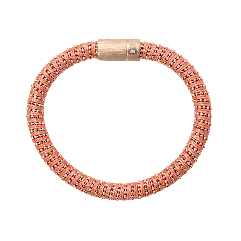 CAROLINA BUCCI-Coral Twister Band Bracelet-CORAL