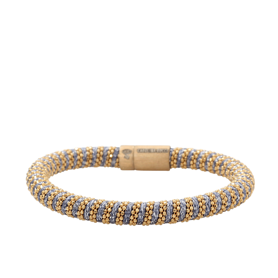 CAROLINA BUCCI-Denim Sparkle Twister Band Bracelet-DENIM