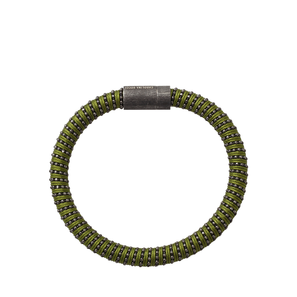 CAROLINA BUCCI-Green Twister Band Bracelet-GREEN