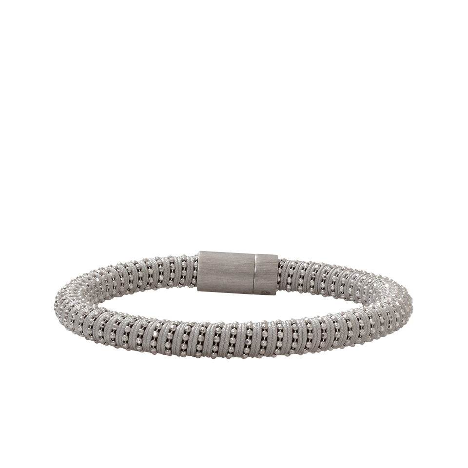 CAROLINA BUCCI-Grey Twister Band Bracelet-GREY