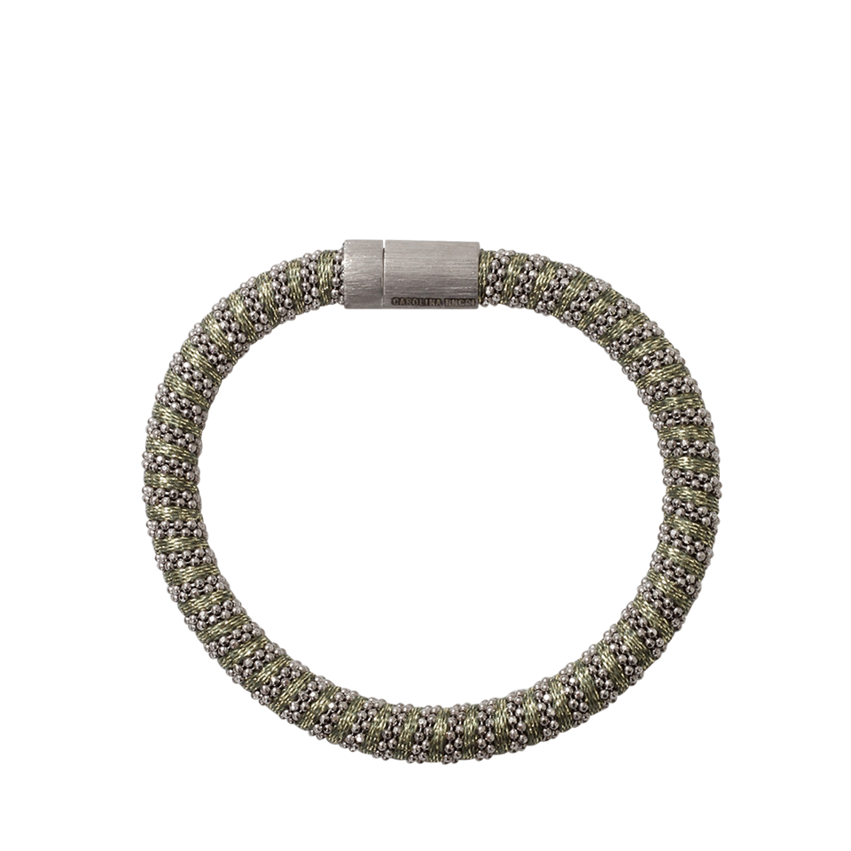 CAROLINA BUCCI-Leaf Sparkle Twister Band Bracelet-LEAF