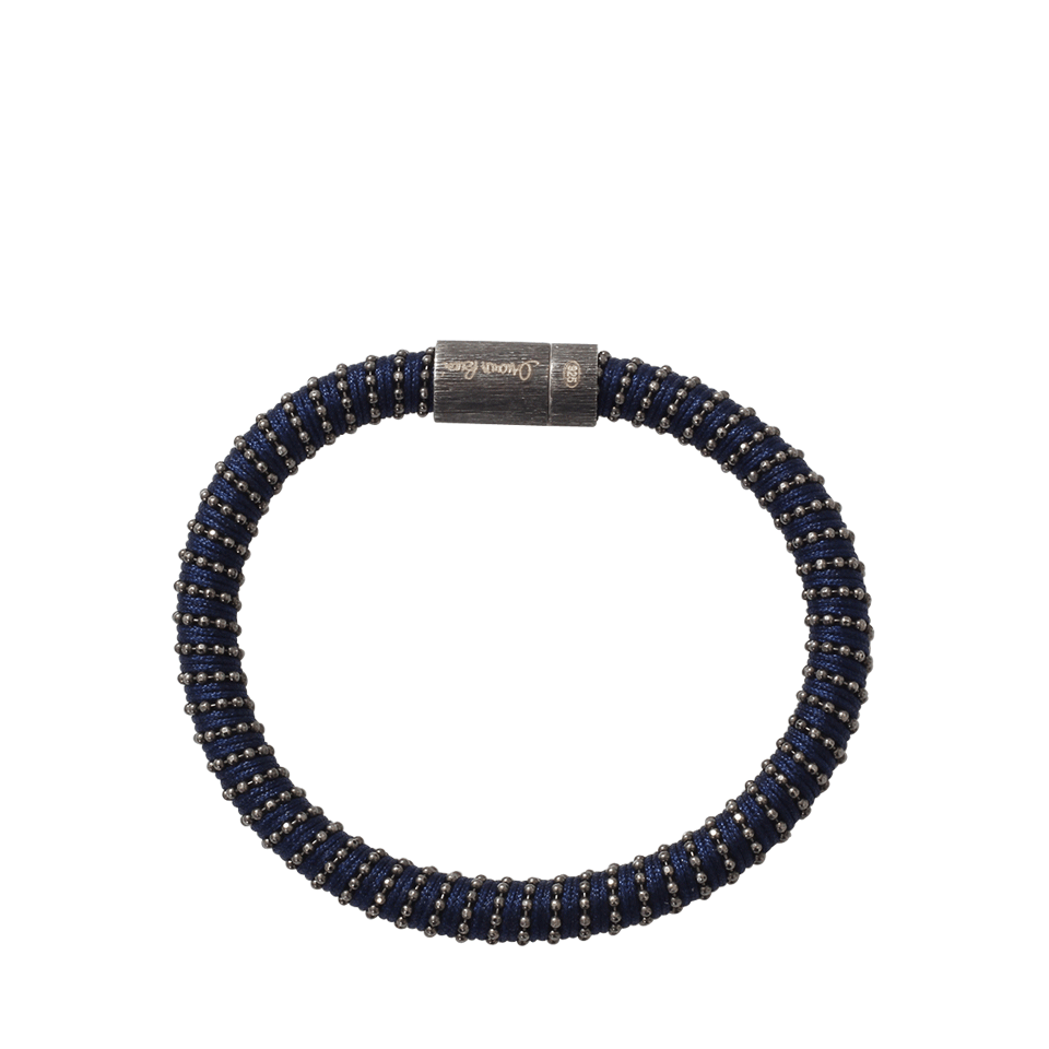 CAROLINA BUCCI-Navy Twister Band Bracelet-