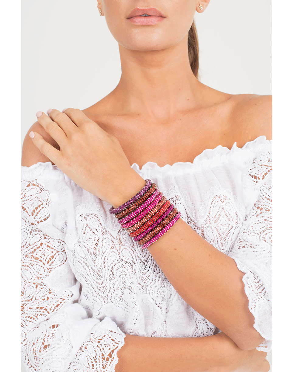 CAROLINA BUCCI-Purple Twister Band Bracelet-PURPLE