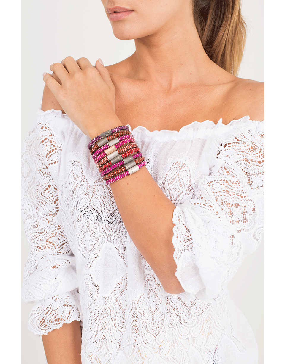 CAROLINA BUCCI-Purple Twister Band Bracelet-PURPLE