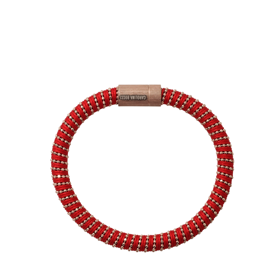 CAROLINA BUCCI-Red Twister Band Bracelet-RED