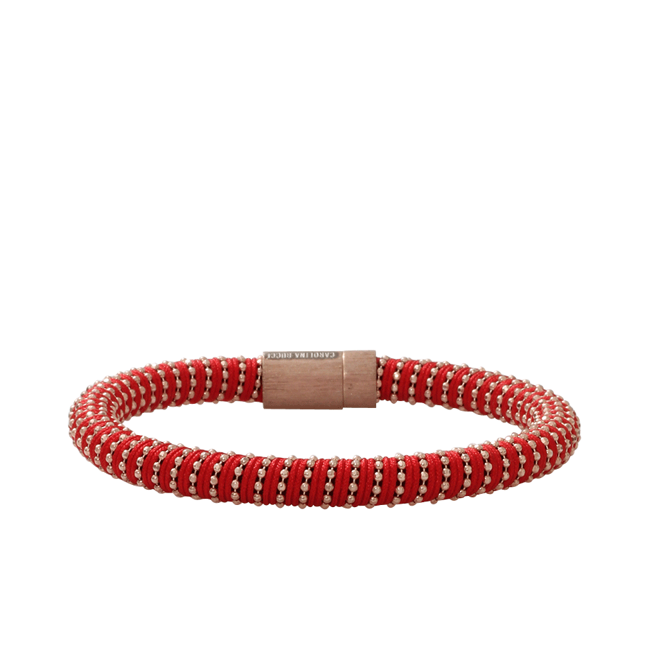 CAROLINA BUCCI-Red Twister Band Bracelet-RED