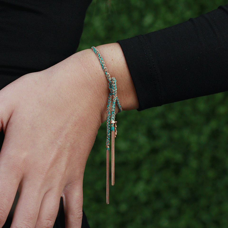 CAROLINA BUCCI-Baby Boy Lucky Bracelet-ROSE GOLD