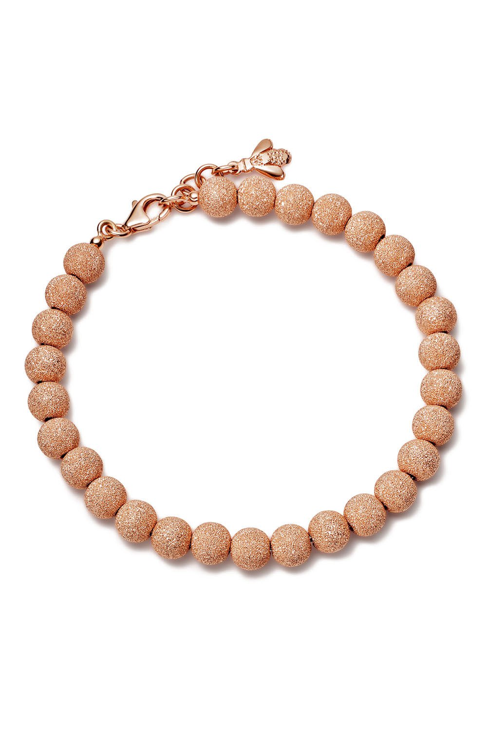 CAROLINA BUCCI-Florentine Finish Beaded Bracelet-ROSE GOLD