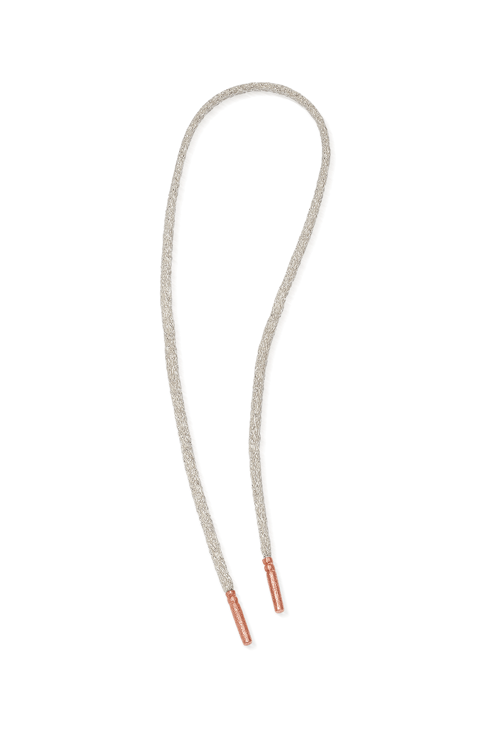 CAROLINA BUCCI-Short Forte Beads Cord - Moon-ROSE GOLD