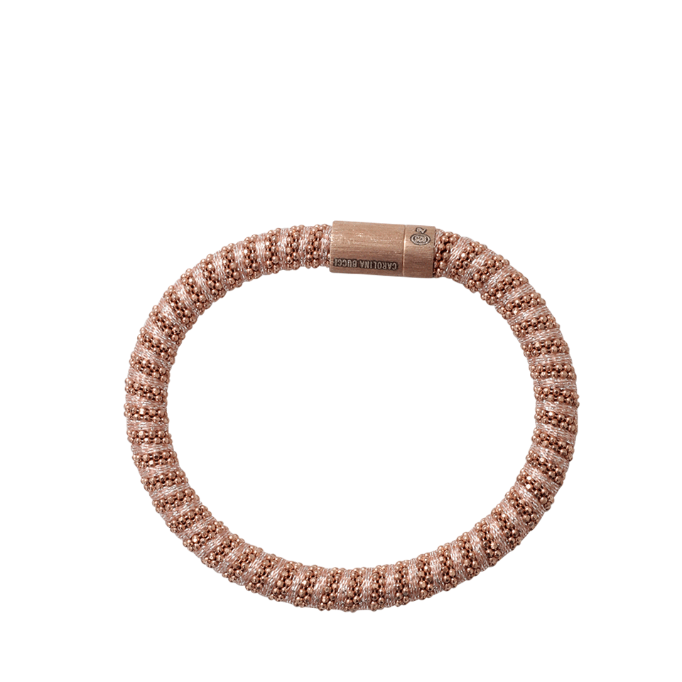 CAROLINA BUCCI-Rose Sparkle Twister Band Bracelet-ROSE