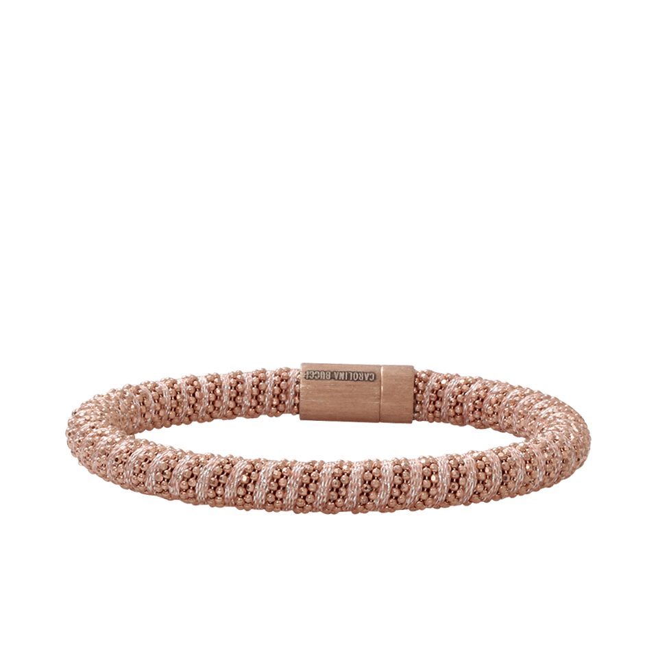 CAROLINA BUCCI-Rose Sparkle Twister Band Bracelet-ROSE