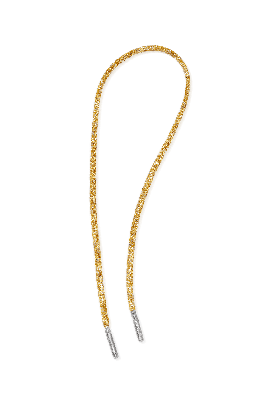 CAROLINA BUCCI-Short Forte Beads Cord - Sun-WHITE GOLD