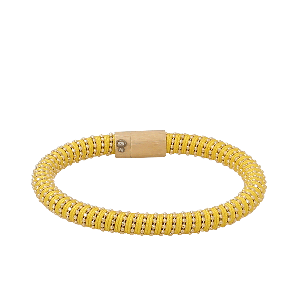 CAROLINA BUCCI-Yellow Twister Band Bracelet-YELLOW