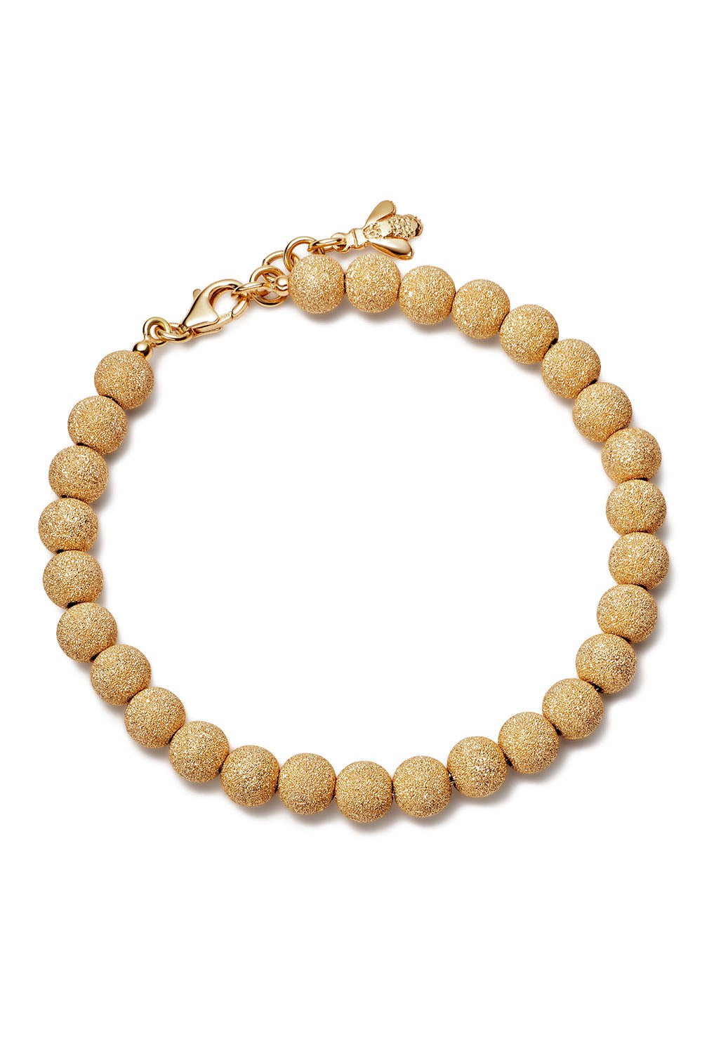 CAROLINA BUCCI-Florentine Finish Beaded Bracelet-YELLOW GOLD