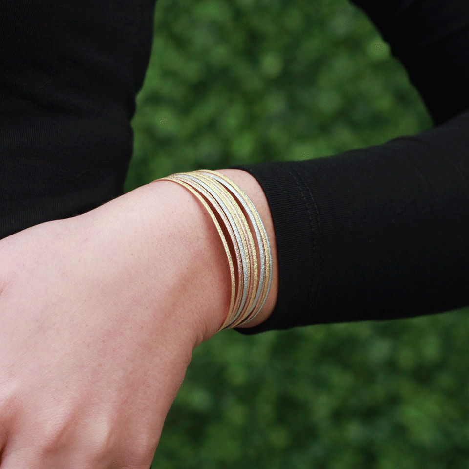 CAROLINA BUCCI-Mirador Multi Sparkle Cuff-YELLOW GOLD