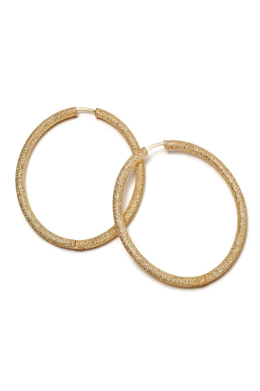 CAROLINA BUCCI-Florentine Finish Extra Large Oval Hoop Earrings-