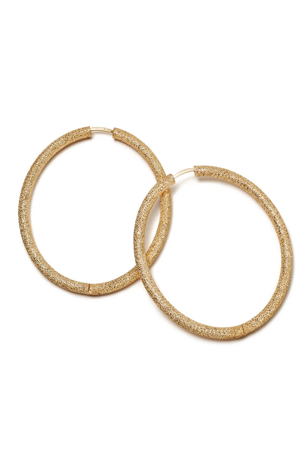 CAROLINA BUCCI-Florentine Finish Extra Large Oval Hoop Earrings-YELLOW GOLD