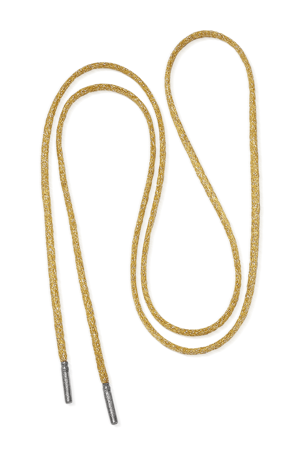 CAROLINA BUCCI-Long Forte Beads Cord - Sun-BLACK GOLD