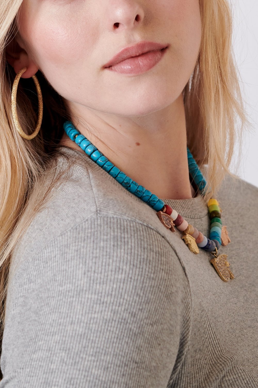CAROLINA BUCCI-FORTE Beads Rainbow Necklace-