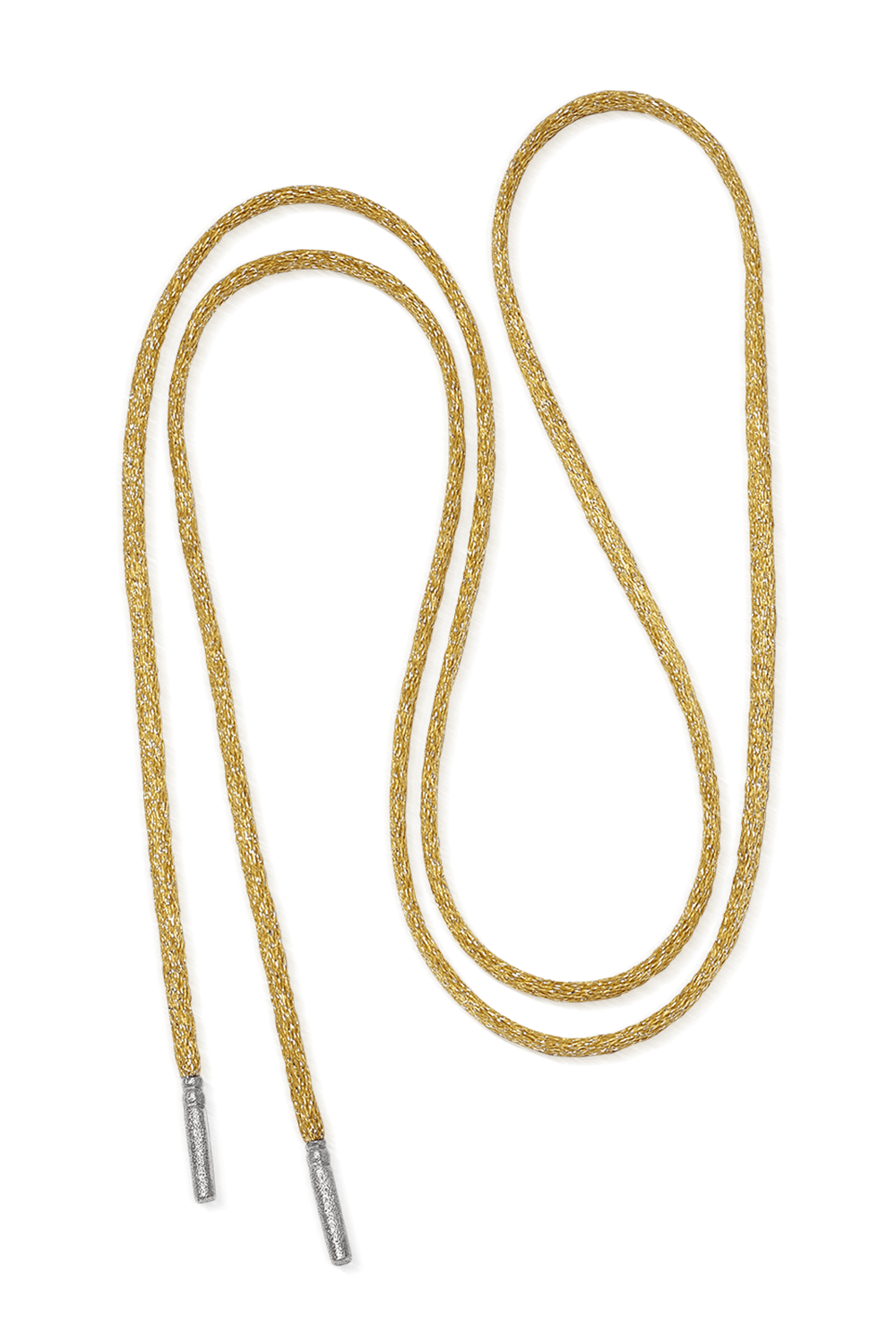CAROLINA BUCCI-Long Forte Beads Cord - Sun-WHITE GOLD