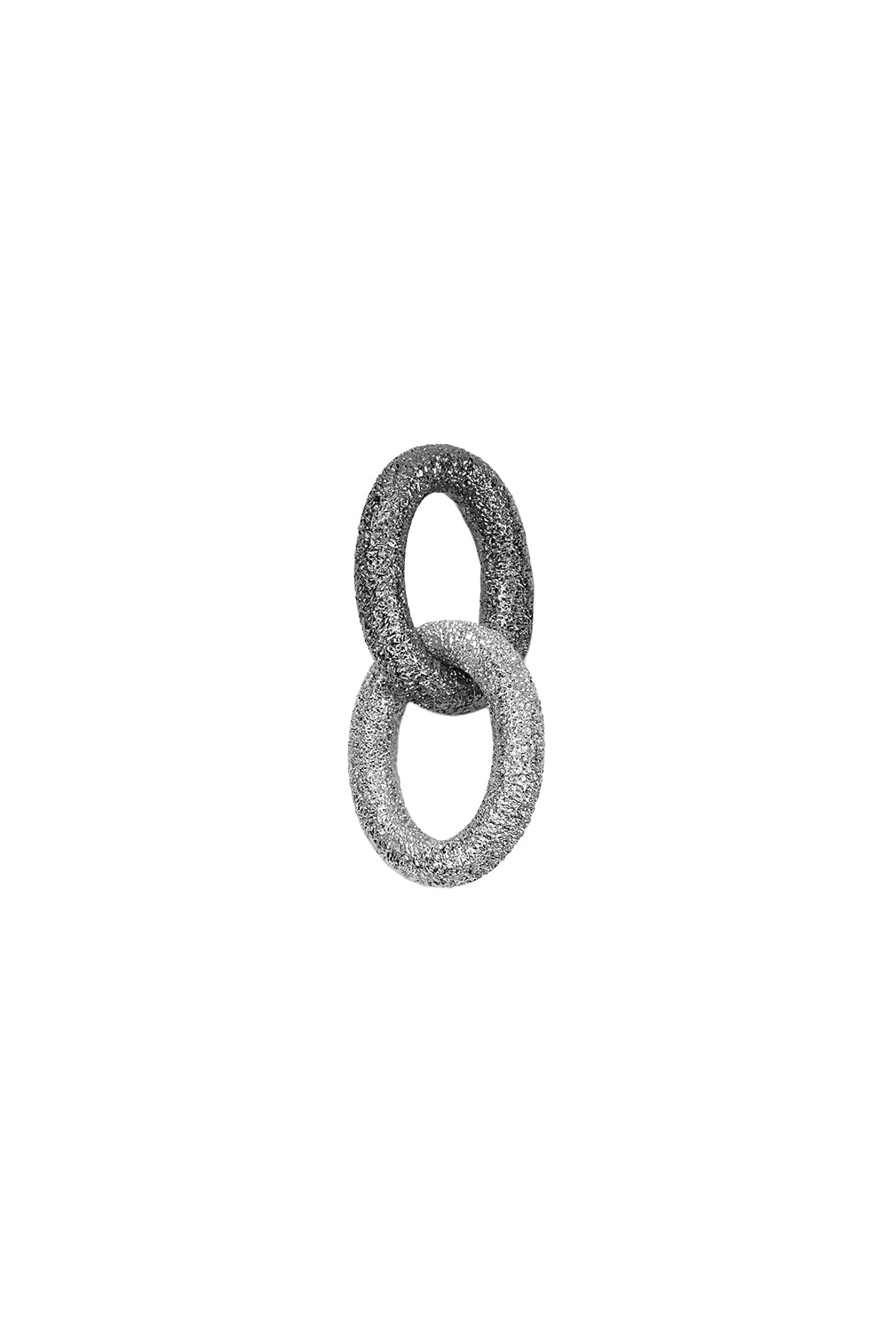 Florentine Finish Two Oval Links-BLACK GOLD-JEWELRYFINE JEWELPENDANT-CAROLINA BUCCI