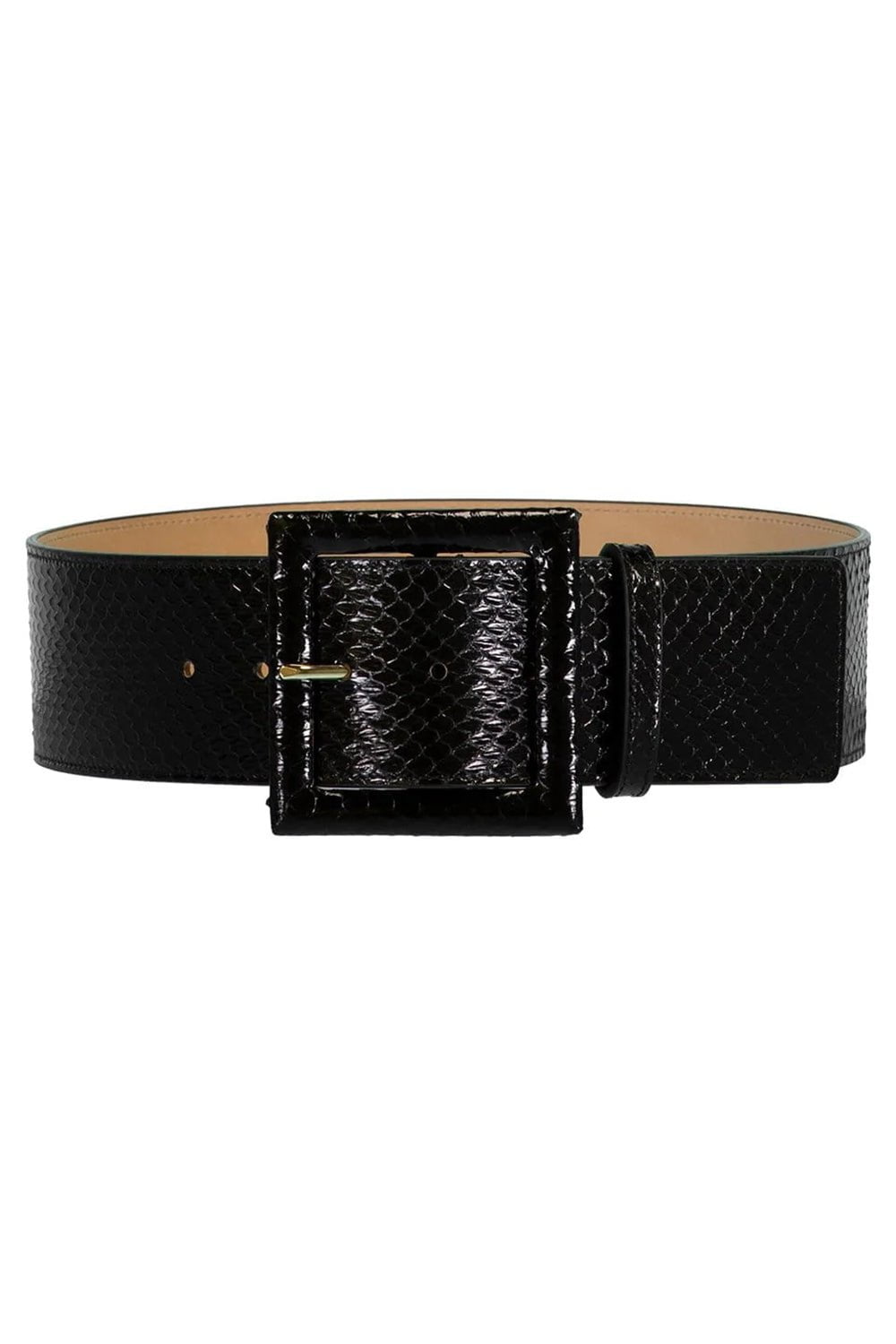 CAROLINA HERRERA-Large Square Buckle Belt-