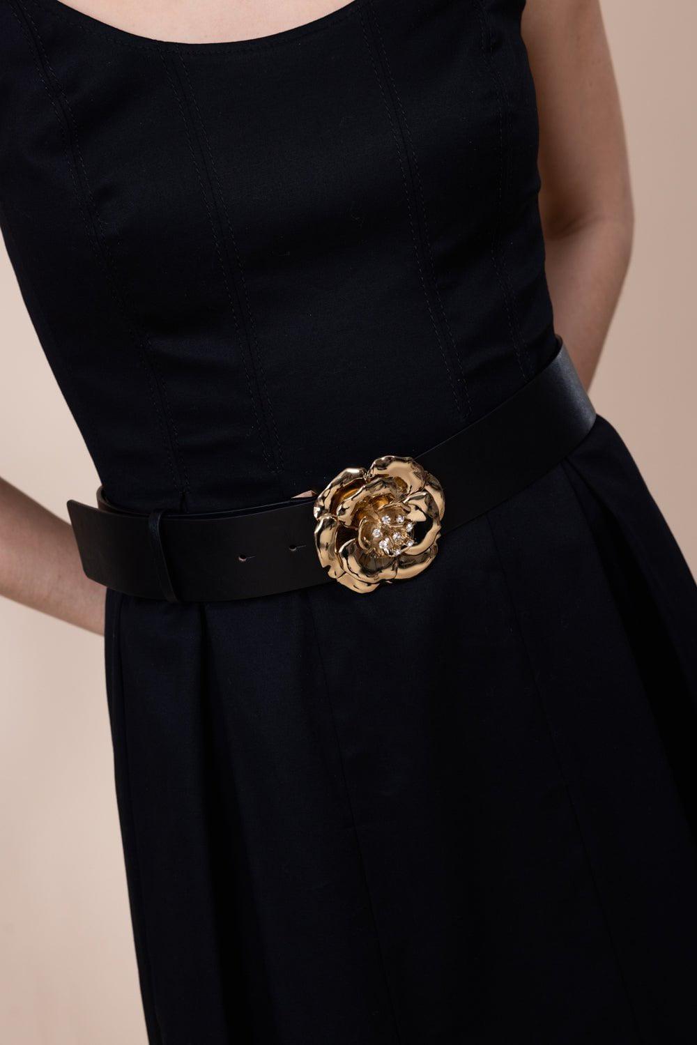 CAROLINA HERRERA-Floral Buckle Belt-