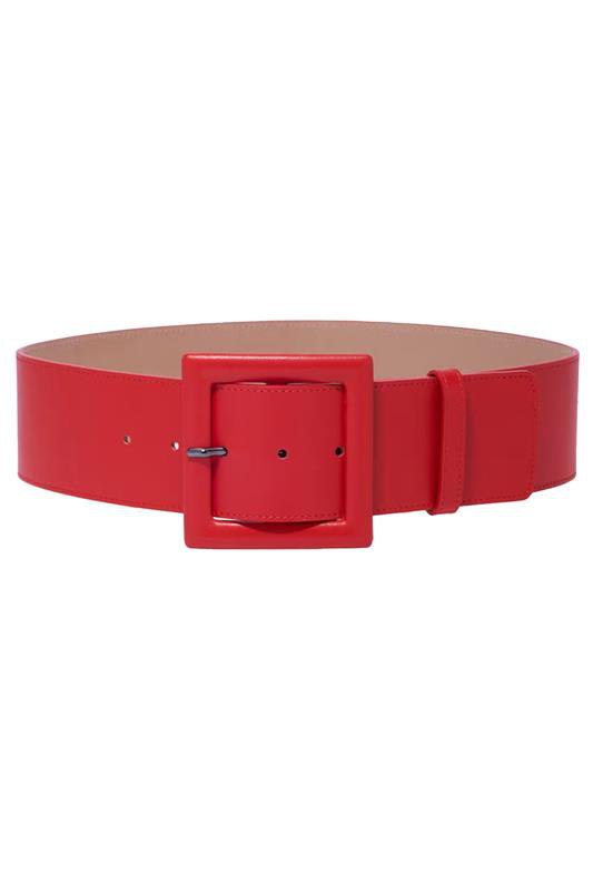 CAROLINA HERRERA-Large Square Buckle Belt-