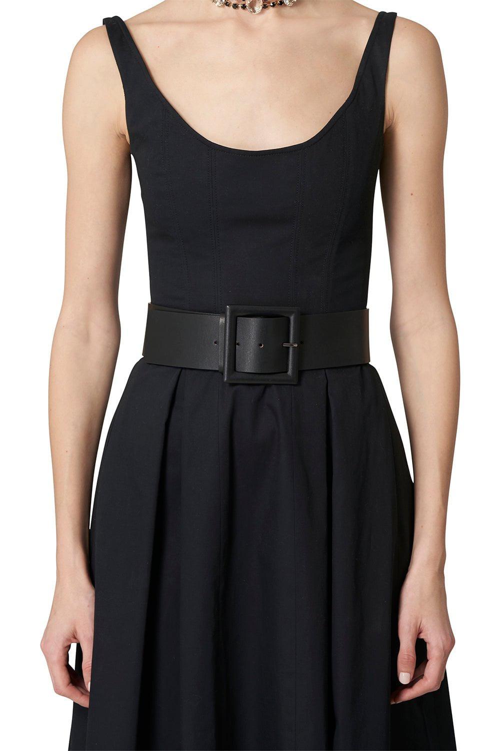 CAROLINA HERRERA-Scoop Neck Midi Dress-