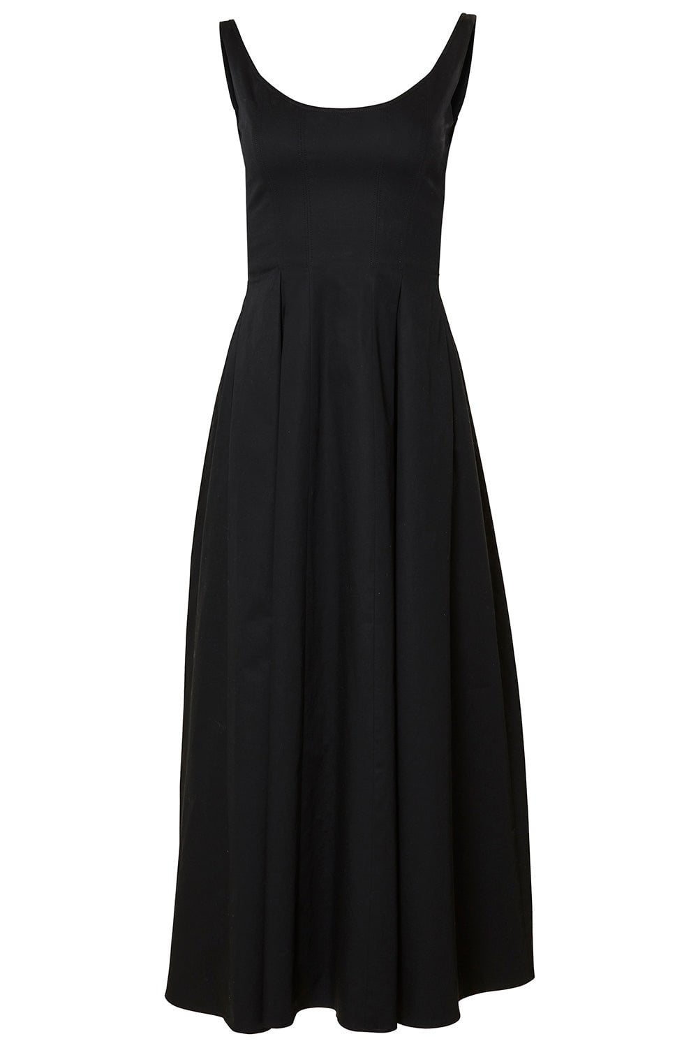 CAROLINA HERRERA-Scoop Neck Midi Dress-