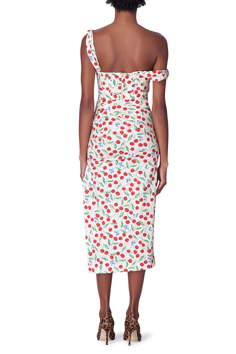 CAROLINA HERRERA-Off Shoulder Ruched Bodice-