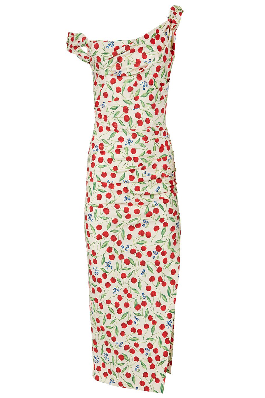CAROLINA HERRERA-Off Shoulder Ruched Bodice-