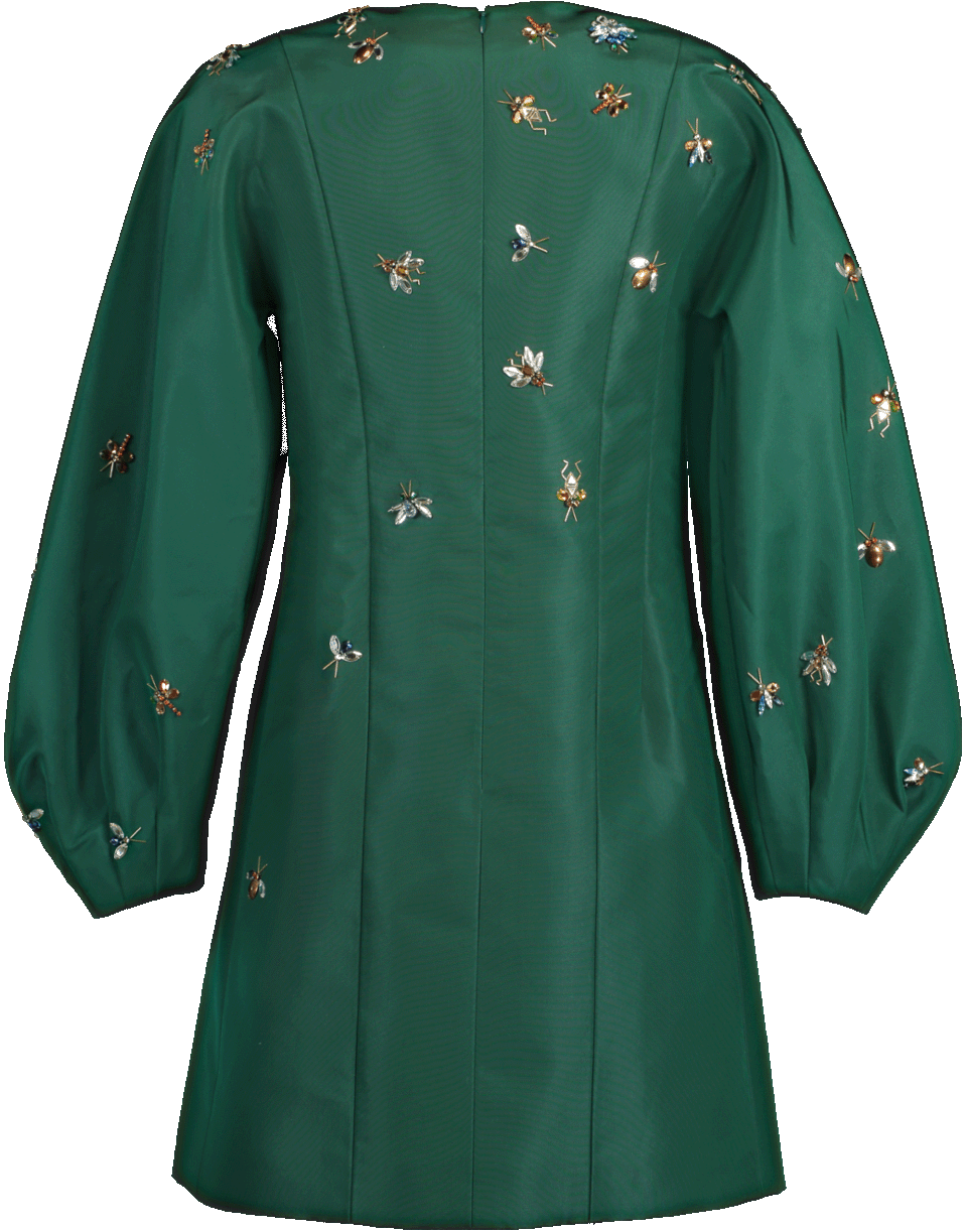 CAROLINA HERRERA-Embellished Shift Dress-EVERGRN