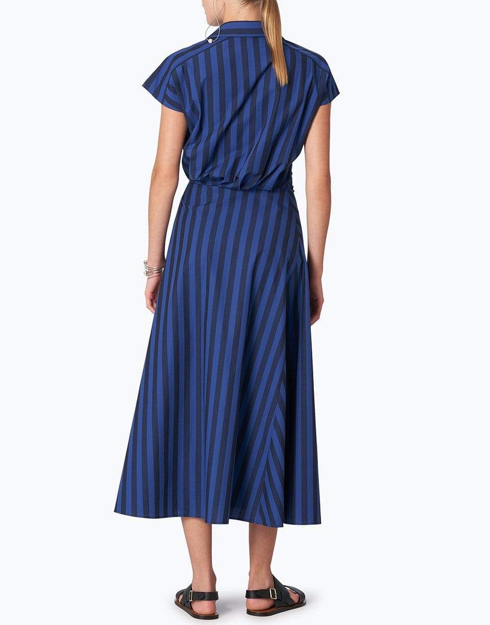 CAROLINA HERRERA-Striped Side Knot Dress-