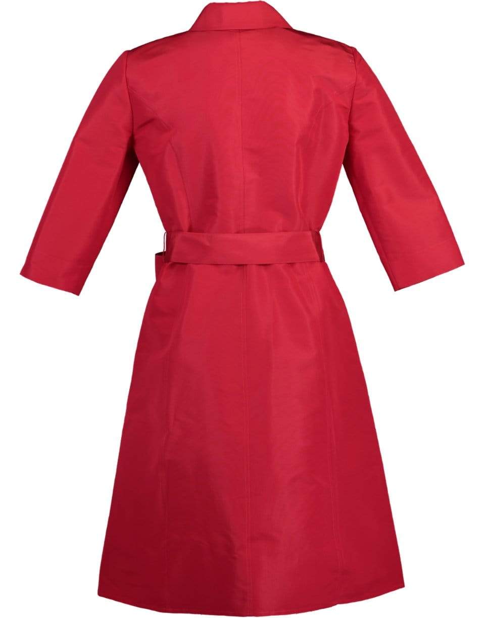 CAROLINA HERRERA-Long Sleeve Shirt Dress With Belt-