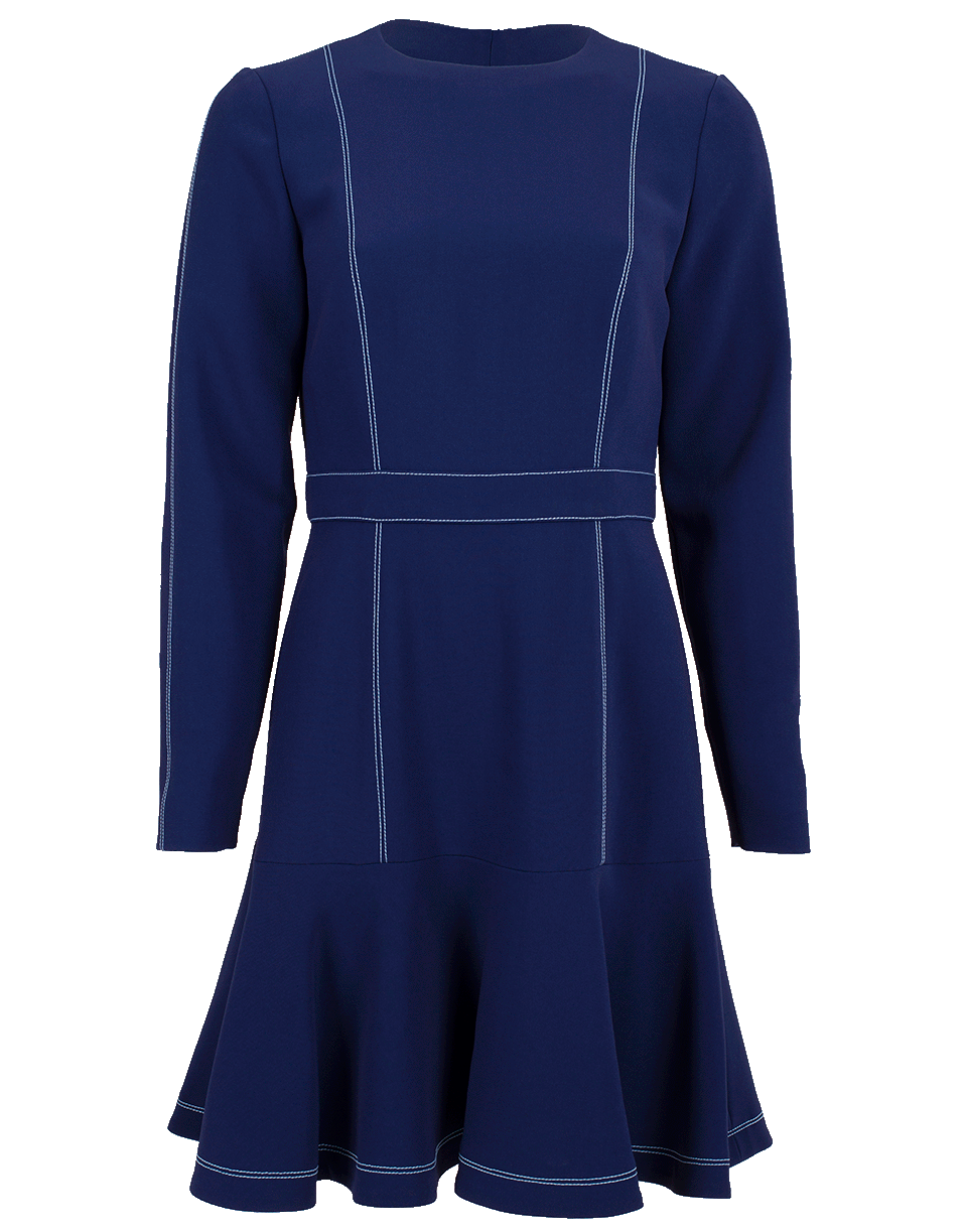CAROLINA HERRERA-Ruffled Hem Dress-